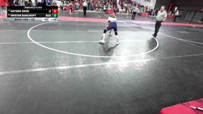 100 lbs Cons. Round 3 - Tristan Bancroft, Monona Grove/McFarland Wrestling Club vs Hayden Seidl, Crass Trained