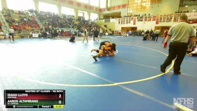 162 Boys Cons. Round 2 - Isaiah Lloyd, Santana vs Aaron Altamirano, El Capitan