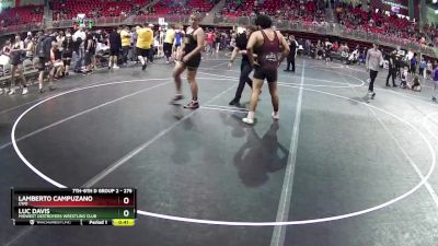 275 lbs Semifinal - Luc Davis, Midwest Destroyers Wrestling Club vs Lamberto Campuzano, CWO