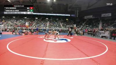 3A-132 lbs Champ. Round 1 - Ryu Moreno, Worland vs Dino De La Cruz, Lovell