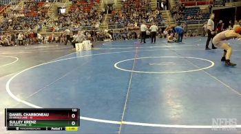 133 lbs Quarterfinal - Sulley Krenz, W2-Williston vs Daniel Charboneau, E3-Devils Lake