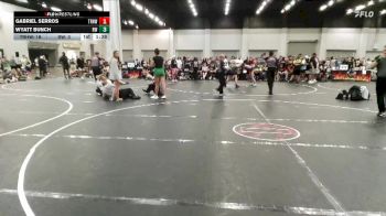 132 lbs Round 2 (4 Team) - Gabriel Serros, Top Rank Hawks Wrestling vs Wyatt Bunch, Refinery Wrestling