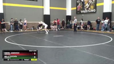 170 lbs Cons. Round 1 - Belle Suchta, Minnesota vs Diesel Janovich, Nebraska