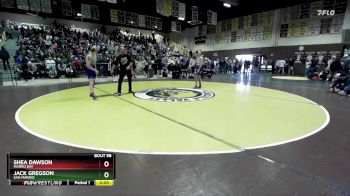 138 lbs Champ. Round 1 - Shea Dawson, Morro Bay vs Jack Gregson, San Marino