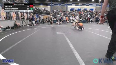 80 lbs Semifinal - Baze Fox, Cowboy Wrestling Club vs Tenner Gregory, Prodigy Elite Wrestling