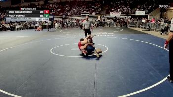 D 2 157 lbs Quarterfinal - Jake Brandstetter, Archbishop Rummel vs Noah Yonker, Archbishop Hannan