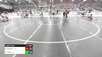 132 lbs Quarterfinal - Eren Sement, Iron Horse Wrestling Club vs Jarvis Little, Team Shutt