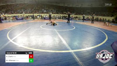 52 lbs Consi Of 16 #2 - Hudson Clark, Piedmont vs Mason Hileman, Clinton Youth Wrestling