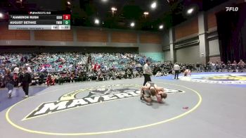 144 lbs Champ. Round 3 - Kameron Rush, Del Oro vs August Bethke, Twelve Bridges