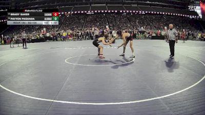 D2-126 lbs Quarterfinal - Brady Baker, Lakeshore HS vs Payton Paguada, Allendale HS