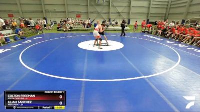 195 lbs Round 1 (16 Team) - Colton Freeman, South Carolina vs Ilijah Sanchez, Wisconsin