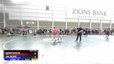 138 lbs Cons. Round 3 - Kayden Barlow, Utah vs Max Richins, Wasatch Wrestling Club