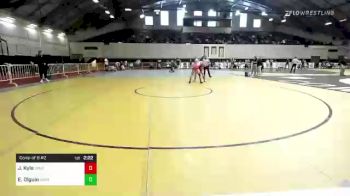 133 lbs Consi Of 8 #2 - Josh Kyle, Unattached-Wyoming vs Elijah Olguin, Unattached