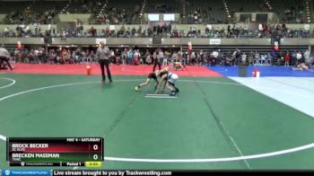 65 lbs Quarterfinal - Brock Becker, DC Elite vs Brecken Massman, THWC