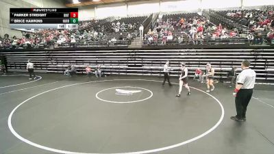 4A 157 lbs Quarterfinal - Parker Streight, Uintah vs Brice Hawkins, Hurricane