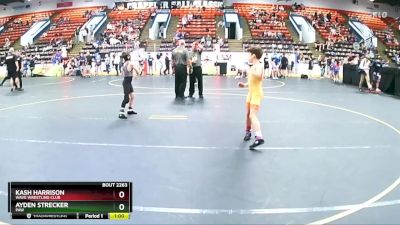 70 lbs Semifinal - Ayden Strecker, PAW vs Kash Harrison, Wave Wrestling Club