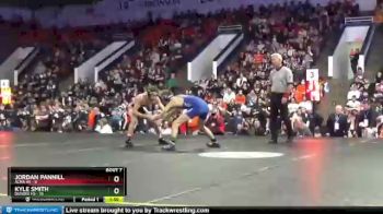 119 lbs Finals (8 Team) - Kyle Smith, Dundee HS vs Jordan Pannill, Alma HS