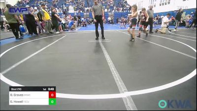 70 lbs Semifinal - Blaze Graves, Red Ryder Wrestling Club vs Granger Howell, Tecumseh Youth Wrestling