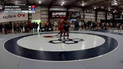 70 kg Cons. Round 4 - Nicolas Alvarez, Diplomat Wrestling Club vs Mario De La Torre, Southeastern Wrestling Club