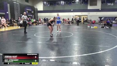 170 lbs Quarterfinal - Izzy Strickert, Independence vs Jordan Hunt, Clear Creek-Amana