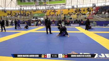 Simone Barreto De Oliveira vs Simoni Martins Amorin Kono 2025 Brasileiro Jiu-Jitsu IBJJF