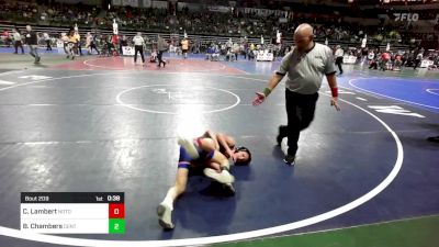 80 lbs Round Of 32 - Chase Lambert, Notorious Wrestling Club vs Bryce Chambers, Centurion