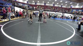 52 lbs Consi Of 16 #2 - Abra Smith, Comanche Takedown Club vs Asher McCoy, Tecumseh Youth Wrestling