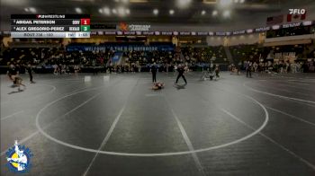 100 lbs Semifinal - Alex Gregorio-perez, DeKalb vs Abigail Peterson, Denver