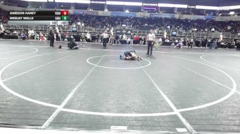 75 lbs Consolation - Jameson Haney, Young Viking Warriors vs Wesley Wells, Garage WC