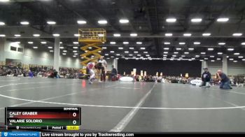 100 lbs Semifinal - Caley Graber, MN vs Valarie Solorio, FL