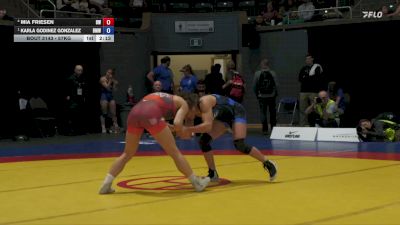 57kg Semifinal - Mia Friesen, Brock WC vs Karla Godinez Gonzalez, Burnaby MTN WC