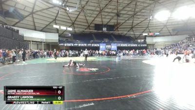 67 lbs Champ. Round 3 - Jaime Almaguer, Victory Wrestling-Central WA vs Graedy Lawson, Gig Harbor Grizzlies Wrestling Club