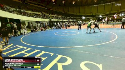 115 lbs 3rd Place Match - Aaron McDonald, Great Bridge Wrestling vs Wade Burroughs, Raider Nation Wrestling Club