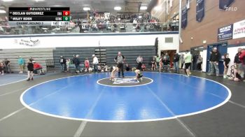 84 lbs Champ. Round 2 - Declan Gutierrez, Sublime Wrestling Academy vs Wiley Eden, Gooding Cobra Wrestling Club