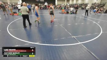 120 lbs Cons. Round 5 - Luke Weaver, Central Indiana Academy Of Wrestling vs Matthew Quigley, Michigan Premier WC