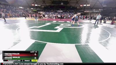 86 lbs Cons. Round 2 - Tristan Poulos, Washington vs Armand Brinlee, Washington