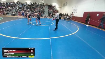 175 lbs Champ. Round 1 - Bennan Lopez, Douglas vs Jake Bower, Kelly Walsh