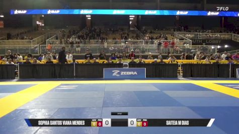 Saiteia M Dias vs Sophia Santos Viana Mendes 2025 Pan Kids Jiu-Jitsu IBJJF Championship