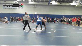 285 lbs Round Of 16 - William VanVleet, Wesleyan vs Jayden Toppan, Roger Williams