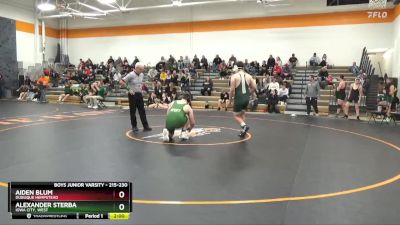 215-230 lbs Round 3 - Aiden Blum, Dubuque Hempstead vs Alexander Sterba, Iowa City, West