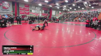 110 lbs Quarterfinal - Lei`ani Jaime, San Dimas vs Mikayla Garcia, James Logan