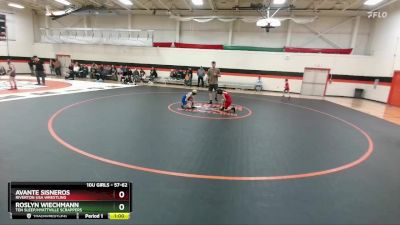 57-62 lbs Round 3 - Roslyn Wiechmann, Ten Sleep/Hyattville Scrappers vs Avante Sisneros, Riverton USA Wrestling