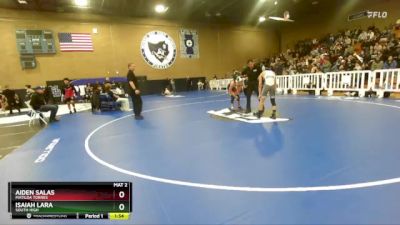 106 lbs Semifinal - Aiden Salas, Matilda Torres vs Isaiah Lara, South High