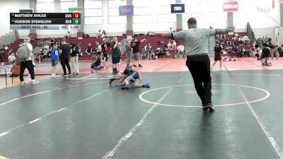 80 lbs Rr Rnd 1 - Matthew Aviles, Savage House vs Hudson Stenglein, Journeymen Wrestling