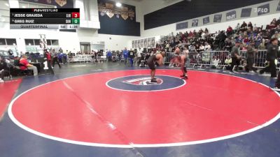 144 lbs Quarterfinal - Jesse Grajeda, St. John Bosco vs Greg Ruiz, Sonora