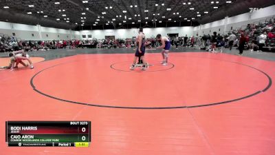 132 lbs Quarterfinal - Bodi Harris, Jesuit vs Caio Aron, Conroe Woodlands College Park