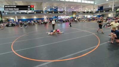 121 lbs Champ. Round 2 - Jaylin Potter, Unattached vs Cheyenne Frank, Unattached