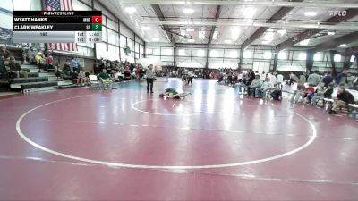 165 lbs Semifinals (4 Team) - Clark Weakley, Snow Canyon vs WYATT HANKS, Manti