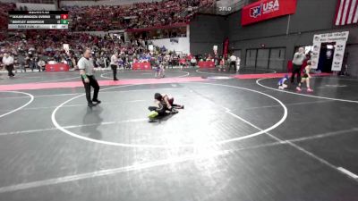 51 lbs Champ. Round 2 - Taylor Mendoza Overbo, De Soto Wrestling vs Bentley Anderson, Chippewa Elite