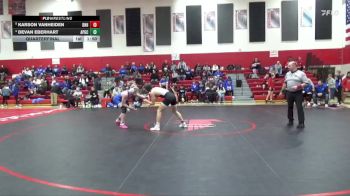144 lbs Quarterfinal - Karson VanHeiden, Dike-New Hartford vs Devan Eberhart, AP-GC